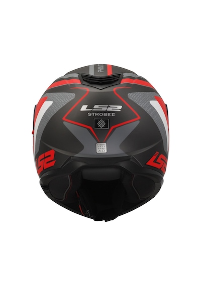 Ls2 Strobe 2 Phantom Mat Tıtanıum-gri-kırmızı Kask Gri