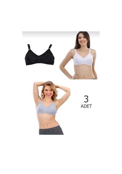Liza 539 Penye Toparlayıcı Südyen Karışık Renk 3 Adet 001