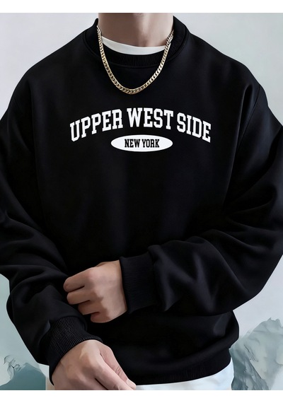 Startmore Startmoreyaratıcı Üst Batı Bölgesi New York Baskı Unisex Giysiler Sokak Tüm Maç Kapüşonlular Cep Spor Siyah