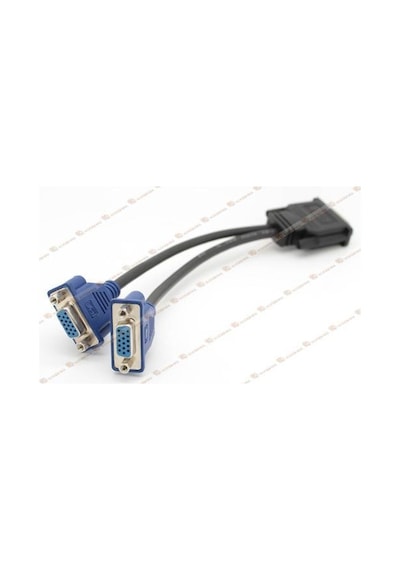 Dms-59 Dms59 Vga Splitter Kablo - 59 Pin Dvi To 2 Vga Çevirici