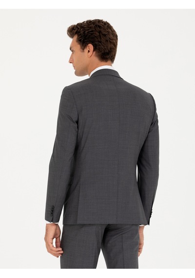 Cacharel Füme Slim Fit Ceket Gri