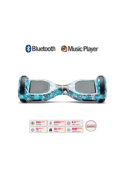 Citymate Elektrikli Kaykay Hoverboard Akıllı Denge 6.5 Inch + Hoverkart + Çanta Extrem21 Paket D20