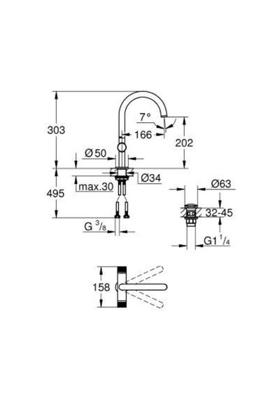 Grohe Atrio Private Collection Lavabo Bataryası Cool Sunrise - 21138GL0 Altın