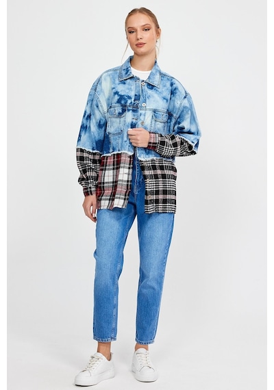 Özel Koleksiyon Garnili Denim Ceket Ag-3020 001