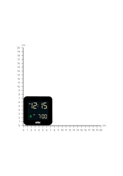 Ayrex Dijital Çalar Saat Erteleme Fonksiyonu, Negatif Lcd Ekran, Hızlı Ayar Fonksiyonu, Siyah Crescence Alarmı, Bc09