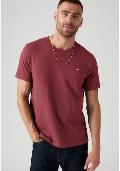 Levi's Erkek Bisiklet Yaka Bordo T-shirt - 008bt-0002 Bordo