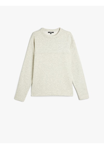 Koton Dikiş Detaylı Şardonlu Pamuklu Basic Bisiklet Yaka Sweatshirt Gri 5wam70254mk Gri Koton Dikiş Detaylı Şardonlu Pamuklu Basic Bisiklet Yaka Sweatshirt Gri 5wam70254mk Gri
