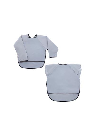 Miniboni Uzun Kol Önlük - Kısa Kol Önlük Seti - Grey