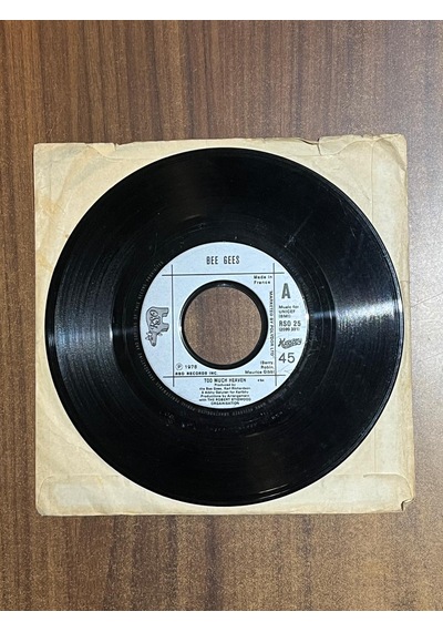 Bee Gees - Too Much Heaven / Rest Your Love On Me , 7'' Single