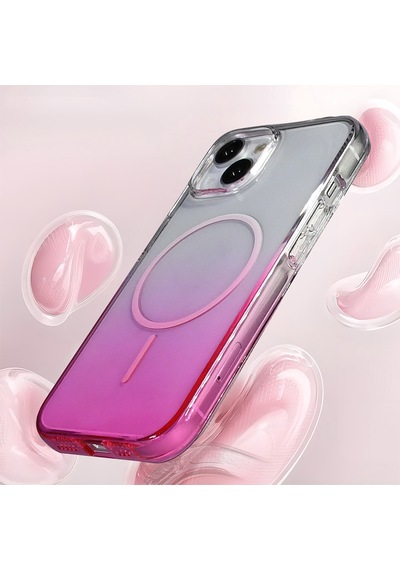 Nihcase Apple Uyumlu iPhone 14 Kılıf Rainbow Renkli Septik Manyetik Şarj Kapak