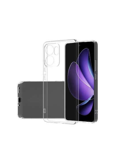 Oppo Reno 13f 5g Kılıf Zore Süper Silikon Kapak Şeffaf