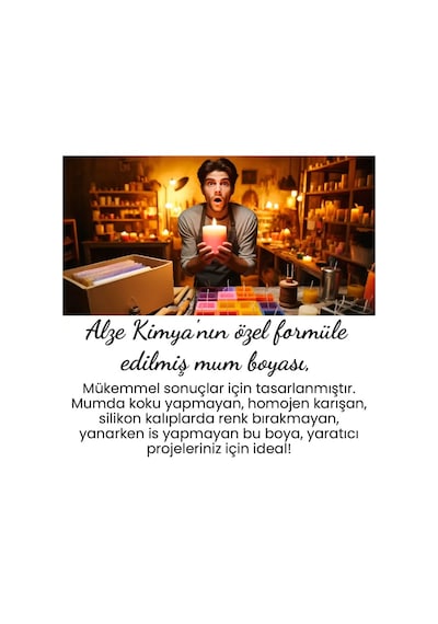 Sarı Sıvı Mum Boyası 30 Ml