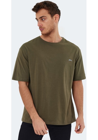 Slazenger KAISER IN Oversize Erkek Oversıze Haki Tişört