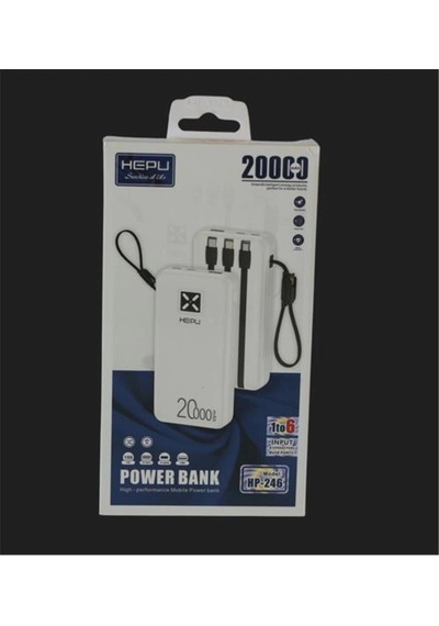 Hepu Hp-246 20.000mah Type-c,lightining,usb Powerbank Led Gösterge Kdo Diğer