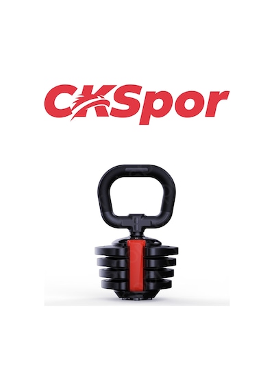 CKSpor 3 Ü 1 Arada Ayarlanabilir Ağırlık Seti 18 Kg Dambıl Halter Ve Kettlebell Fonksiyonlu Profesyonel Fitness Ekipmanı