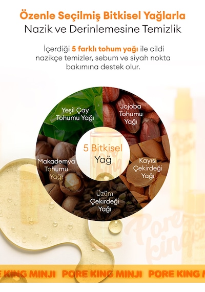 Gözenek Arındıran & Siyah Nokta Karşıtı Temizleme Yağı A'pıeu Pore King Minji Cleansing Oil 60672399