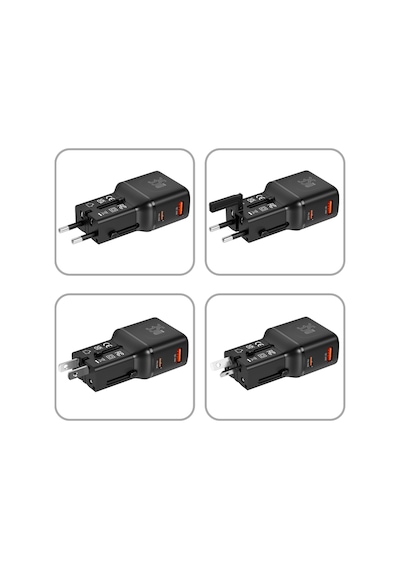 Xenon Smart Priz Dönüştürücü 35w Gan Hızlı Şarj, 200+ Ülke, Usb-c & Usb-a, Pd Pps, Seyahat Adaptörü X6407
