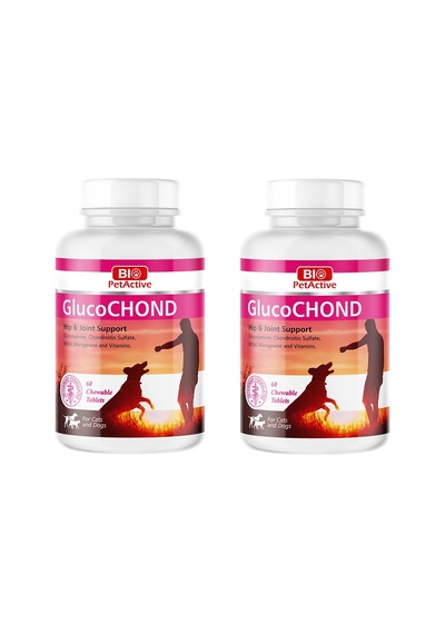 Bio Petactive Glucochond Kedi Ve Köpekler İçin 60 Adet Eklem Güçlendirici Tablet 90 Gr. X 2 Adet