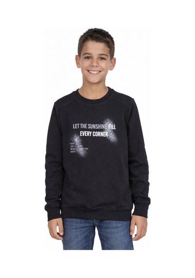 İrem Çocuk Giyim Erkek Çocuk Let The Yazılı Önü Sırtı Yazı Desenli Siyah Renk Swaetshirt Siyah İrem Çocuk Giyim Erkek Çocuk Let The Yazılı Önü Sırtı Yazı Desenli Siyah Renk Swaetshirt Siyah