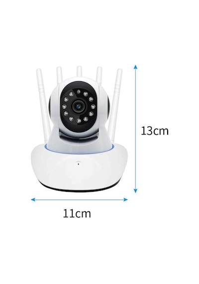 Zenvia Led Aydınlatmalı 5 Antenli Motorlu 1080p Wifi Kamera Sensörlü Znv2026