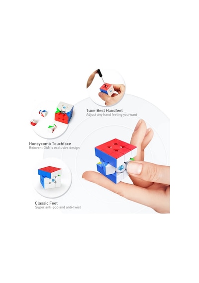 Gan Cube 330 Standart Zeka Küpü Speed Cube Anahtarlık Mini Profesyonel