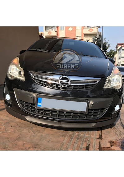 Opel Corsa D 2006-2014 Uyumlu H Lip Esnek Ön Lip 2 Parça Karlık Ön Ek Tampon Altı Dill