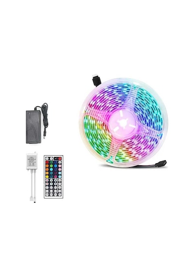 3 Çipli Led Strip Wn-1144 5050 Smd Type Rgb Kumandalı 5 Metre Şerit Led Kırmızı