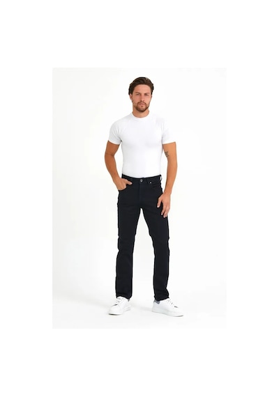 Digital Jeans Normalkesim Fermuarlı Genişpaça Yüksekbel Baba Siyah Açık Gri