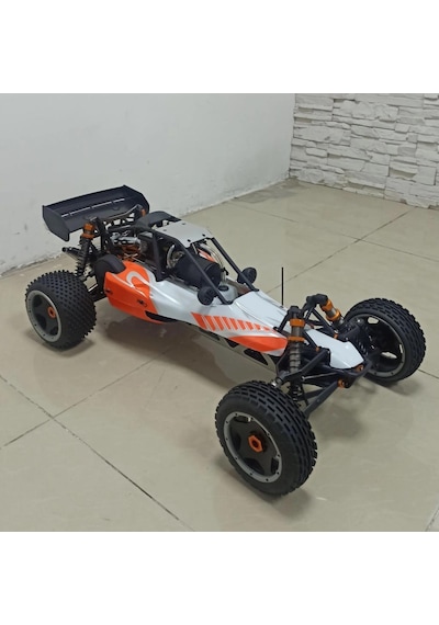 Sy Racıng 1/5 Baja 5b 30.5cc Rtr Kurşunsuz Benzinli Uzaktan Kumandalı Rc Arazi Model Araba 80+kmh 75cm Uzunluk Offroad Turuncu Kullanıma Hazır Syracıng/baja5b-turuncu