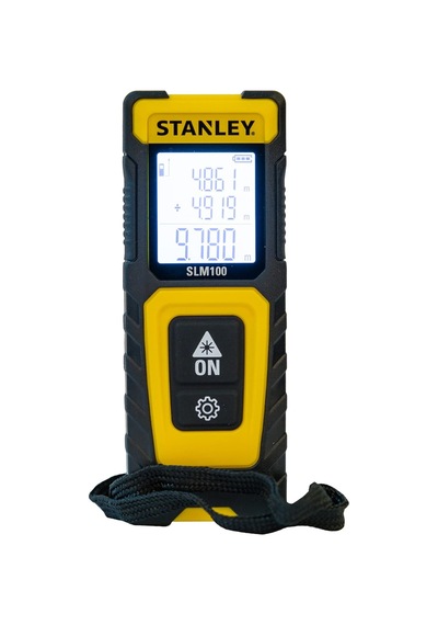 Tr Slm100 Lazer Mesafe Ölçüm Cihazı Sarı/siyah, 30 Metre Menzil