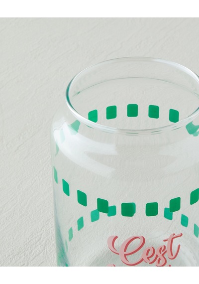 English Home Bon Appetit Cam Kavanoz 500 Ml Yeşil Yeşil