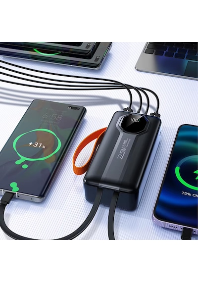 50.000 Mah Hızlı Şarj Pd 22.5w Taşıma Askılı Powerbank