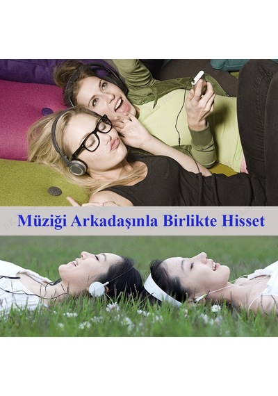 3.5Mm Stereo 4 Kutuplu Kulaklık Ses Çoklayıcı Kablo