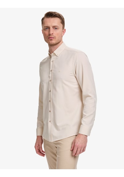 Pierre Cardin Erkek Bej Gömlek Desenli 50325365-vr011