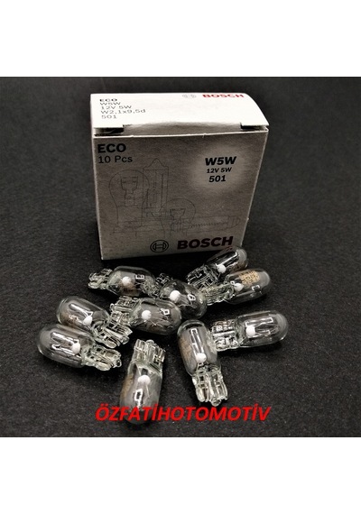 T10 Dipsiz Ampül Bosch  W5W 12V 5W