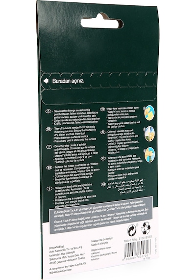 Faber Castell Tack-it Hamur Yapıştırıcı Karışık Renk 50 Gr 90 Ad.