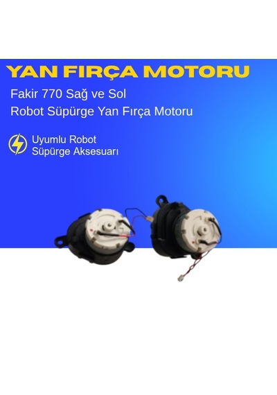 Fakir 770 Uyumlu Sağ Ve Sol Yan Fırça Motoru