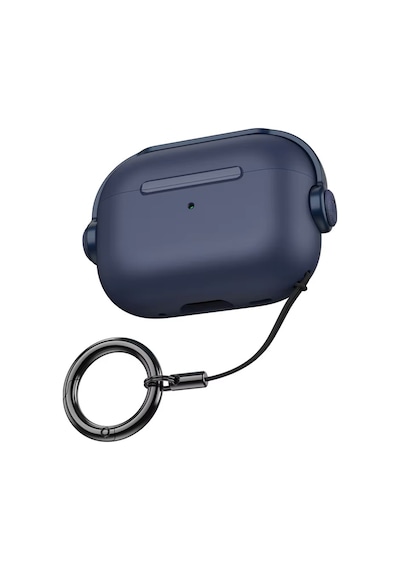 Apple Uyumlu AirPods Pro 3. Nesil İle Kılıf Kulaklık Dizayn Defens Case Lacivert