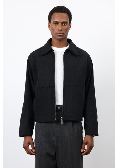 Antioch Regular Fit Dokulu Erkek Mont Siyah