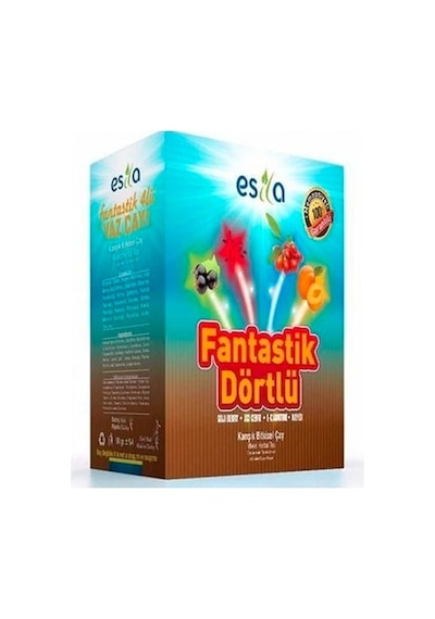 Esila Fantastik Dörtlü Yaz Karışık Bitki Süzen Poşet Çay 45'li