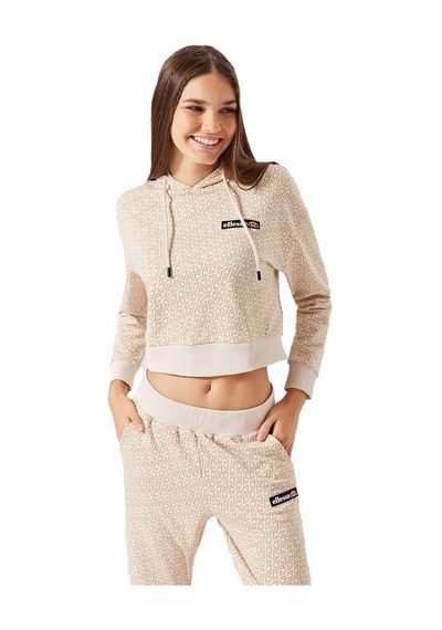 Ellesse Kadın Kapüşonlu Sweatshirt - F005-4540 Kırık Beyaz
