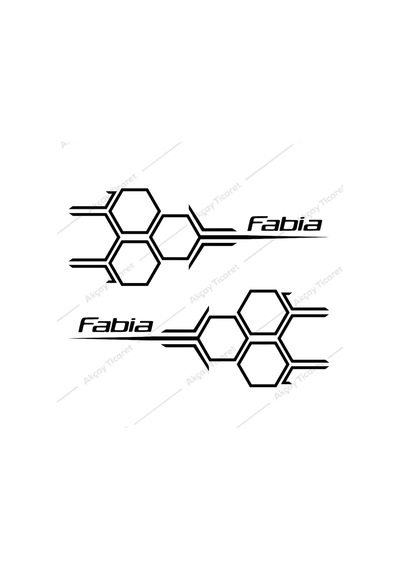 Fabia Kapı Altı Sticker Skoda Fabia Sticker Skoda Oto Sticker