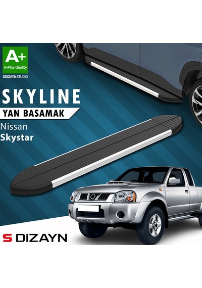 S-dizayn Nissan Skystar Skyline Aluminyum Yan Basamak 193 Cm 1996-2006 A+ Kalite