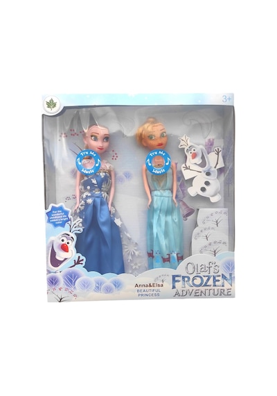 Karlar Ülkesi Frozen Müzikli Elsa Ve Anna 2'li Set Şarkı Söyleyen Oyuncak Figür