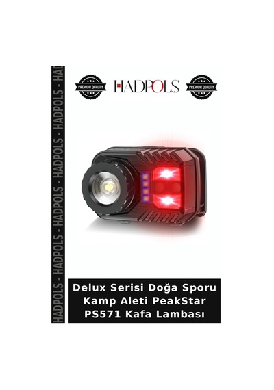 Delux Serisi Doğa Sporu Kamp Aleti Peakstar Ps571 Kafa Lambası Çok renkli