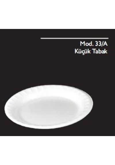 Anı Mod 33/a 100 Lü Pk Çap : 18 Cm Küçük Köpük Tabak