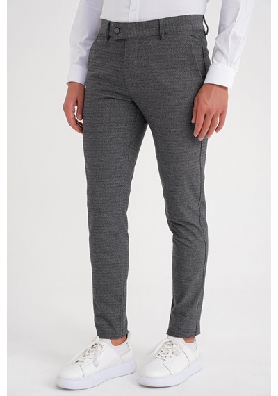Efor P 1086 Slim Fit Füme Spor Pantolon Füme