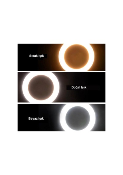 Ring Light 10 İnç Bluetooth Kumandalı Tripod Telefon Tutucu Adaptörlü Tiktok Youtube Canlı Yayın Makyaj Işığı