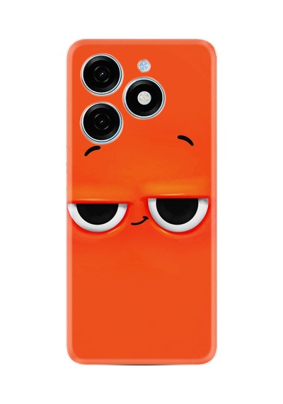 Tecno Spark 20 Spark 20c Kılıf Desenli Silikon Platinium Series Orange 1830