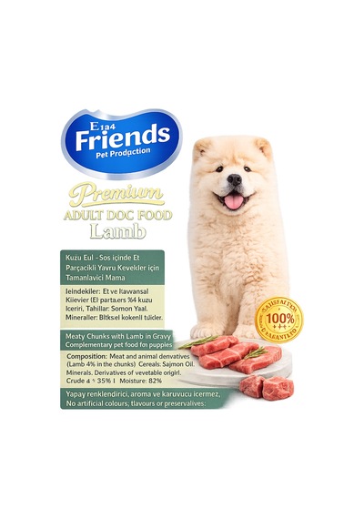 Premium Kuzu Etli Yetişkin Köpek Konservesi 12 X 400 Gr Chunk Special